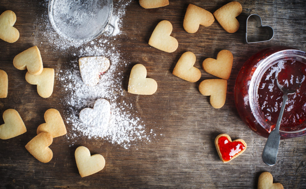 Valentine's Day indulgences- chocolates, cookies and solitude. 
